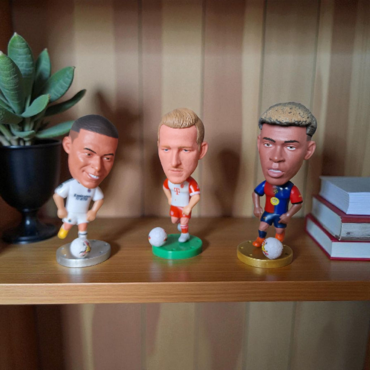 Kylian Mbappe, Harry Kane and Lamine Yamal - Euro Strikers Cake Topper Set
