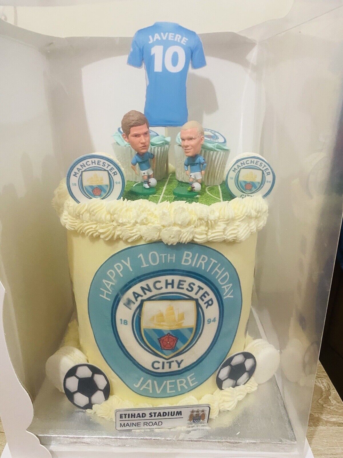 Erling Haaland + Kevin De Bruyne Birthday Cake Toppers - Man City
