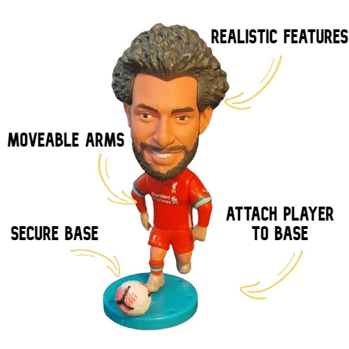 Liverpool Premier League Champions Cake Topper Set - Salah, VVD & EPL Trophy