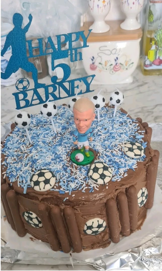 Erling Haaland + Kevin De Bruyne Birthday Cake Toppers - Man City