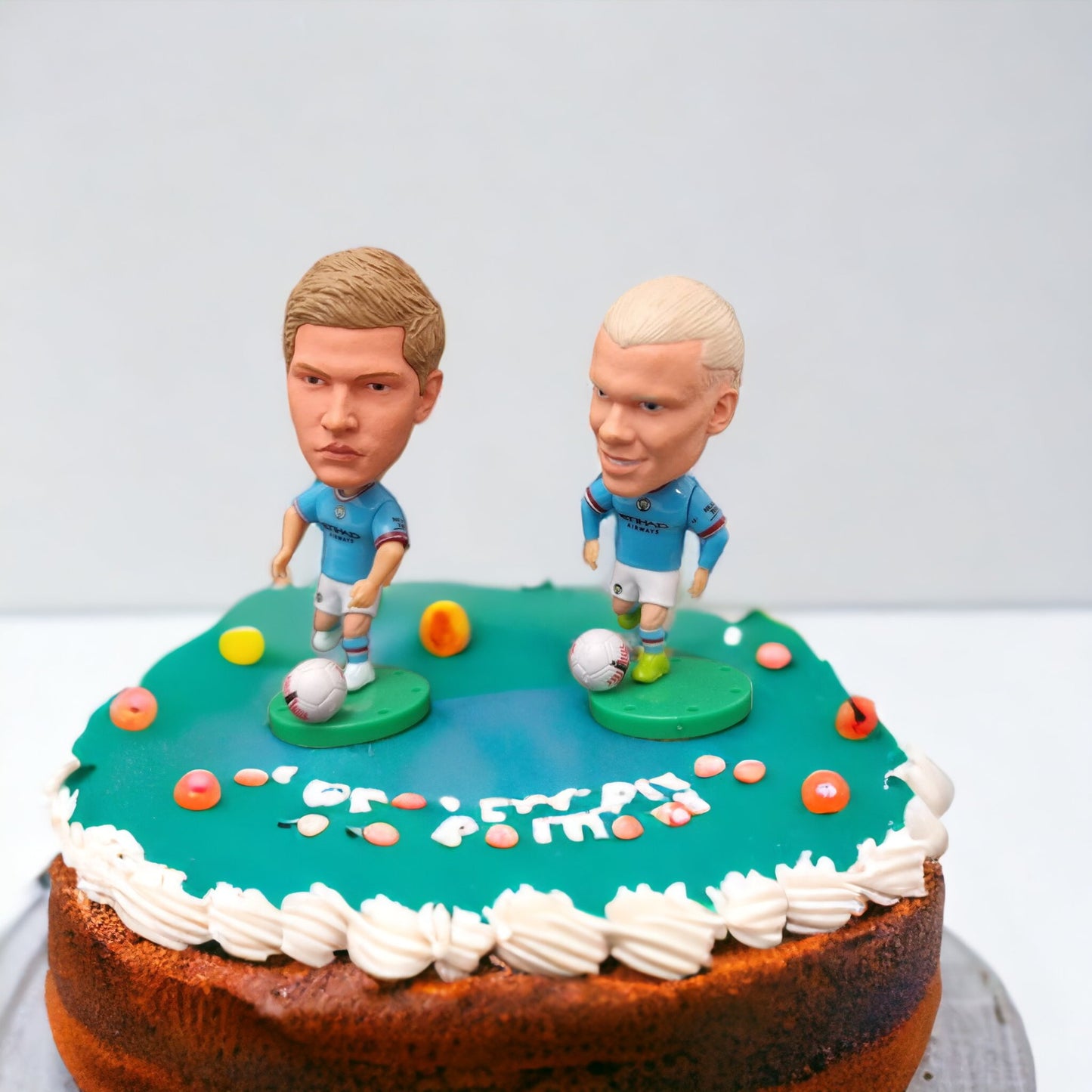 Erling Haaland + Kevin De Bruyne Birthday Cake Toppers - Man City