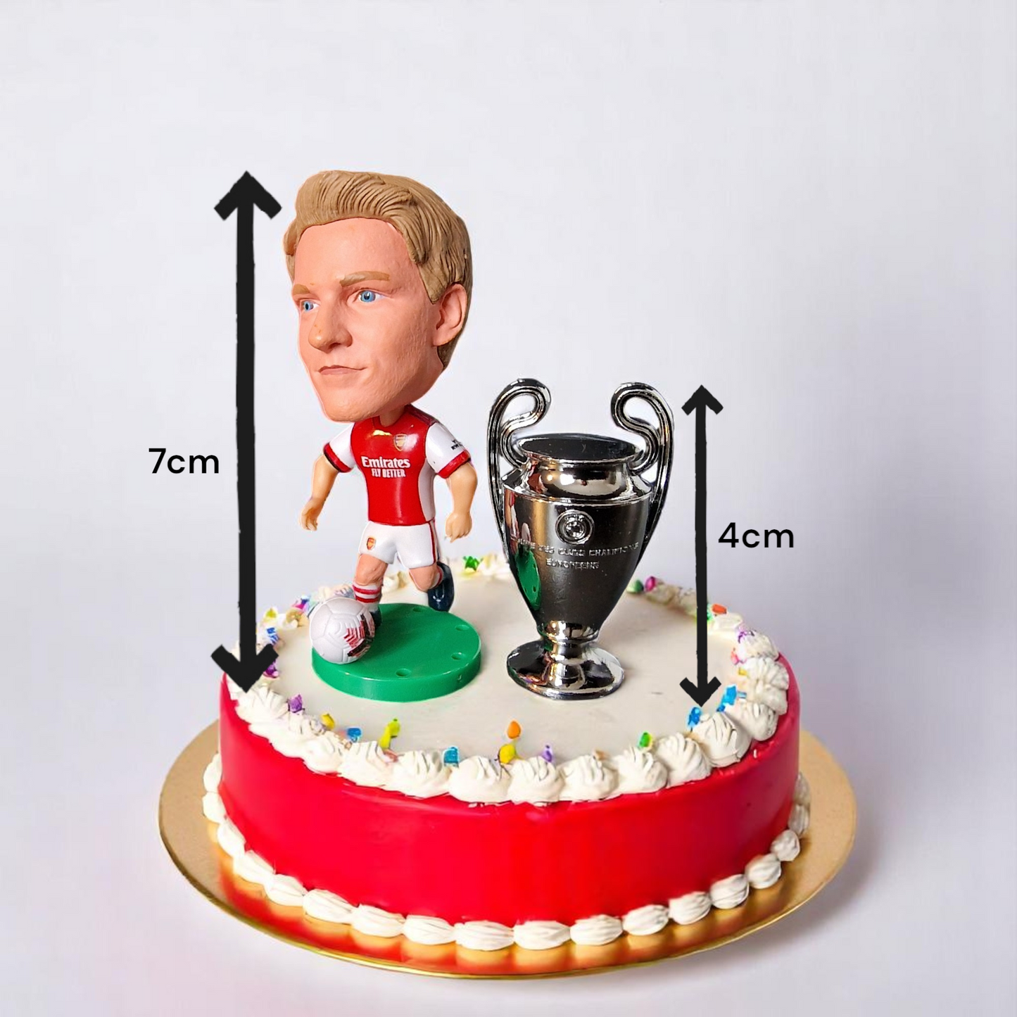 Arsenal Odegaard Champions League Cake Topper Set